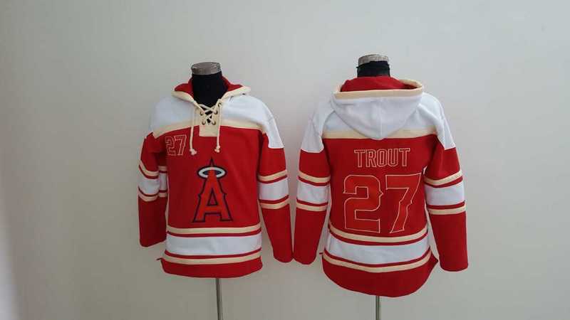 Los Angeles Angels Of Anaheim #27 Mike Trout Red Sawyer Hooded Sweatshirt Baseball Hoodie,We sell and wholesale Los Angeles Angels Of Anaheim #27 Mike Trout Red Sawyer Hooded Sweatshirt Baseball Hoodie on line form chian!